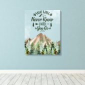Zazzle nie wissen leinwanddruck (Insitu (Holzboden))