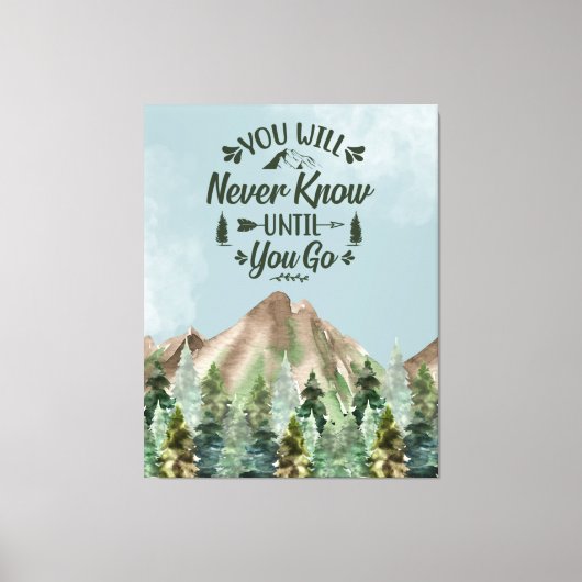 Zazzle nie wissen leinwanddruck (Vorderseite)