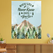 Zazzle nie wissen leinwanddruck (Insitu (Wohnzimmer))