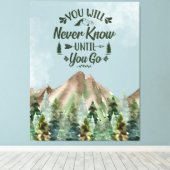 Zazzle nie wissen leinwanddruck (Insitu (Holzboden))