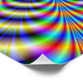 Zazzle Perfect Poster Psychedelic Ringed Puls (Ecke)