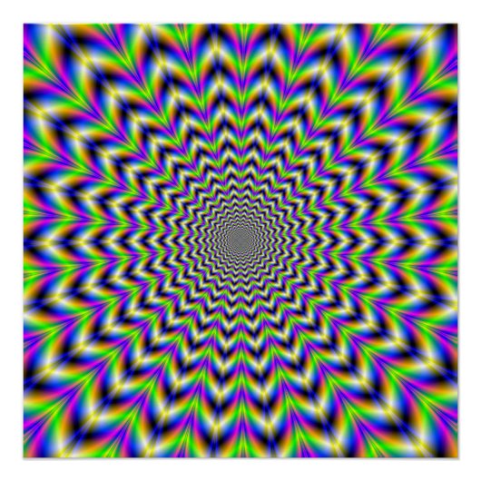 Zazzle Perfect Poster Psychedelic Star (Vorderseite)
