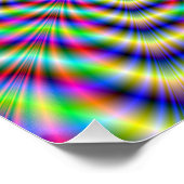 Zazzle Perfect Poster Psychedelic Web Star (Ecke)