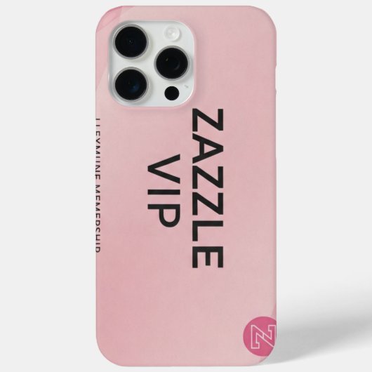 Zazzle Pink Exklusive Hüllen (Rückseite)