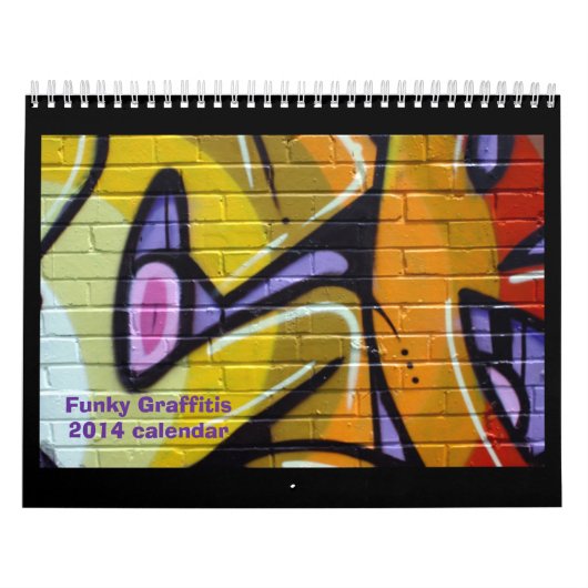 ZAZZLE PREIS-Graffitikalender 2014 Kalender (Titelbild)