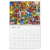 ZAZZLE PREIS-Graffitikalender 2014 Kalender (Feb 2027)