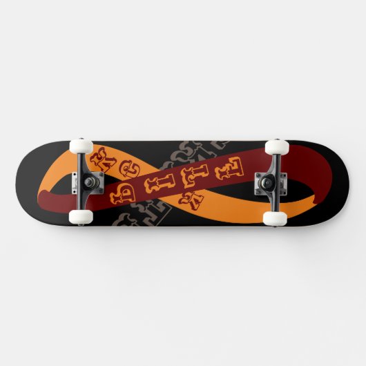Zazzle-Schriftart nur Skateboard (Horizontal)