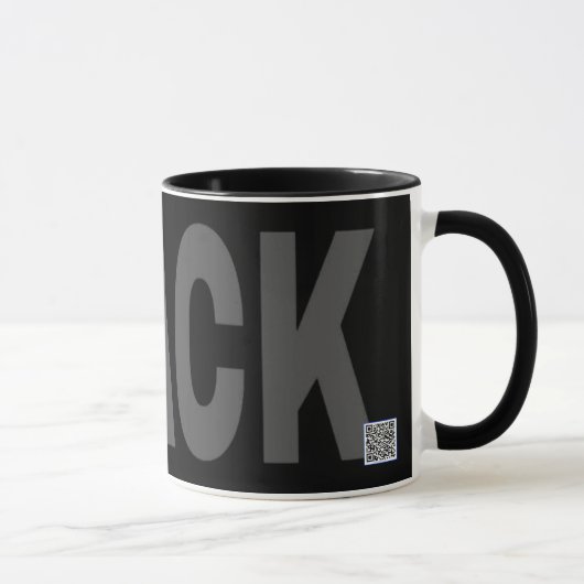 Zazzle schwarze Tasse (Rechts)