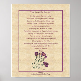 zazzle Serenety Gebet Poster