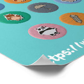 ZAZZLE SHOP: FUN STATIONERY POSTER (Ecke)