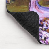 zazzle sich hin- und herbewegende Frau Mousepad (Ecke)