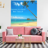 Zazzle Sommer genießen Leinwanddruck (Insitu (Wohnzimmer))