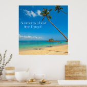 Zazzle Sommer genießen Sie es Leinwand drucken Poster (Küche)