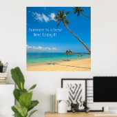 Zazzle Sommer genießen Sie es Leinwand drucken Poster (Heimbüro)