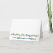 Zazzle Store Poster privat Dankeskarte (Rückseite)