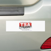 Zazzle TSA Tyrannei-Bild Autoaufkleber (Auf Auto)