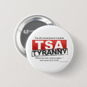 Zazzle TSA Tyrannei-Bild Button (Vorne & Hinten)
