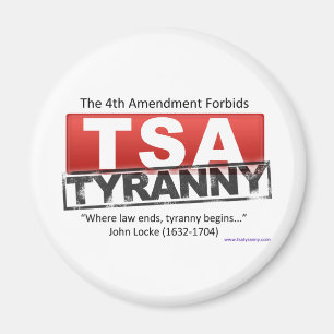 Zazzle TSA Tyrannei-Bild Magnet
