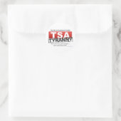 Zazzle TSA Tyranny Image Runder Aufkleber (Tasche)