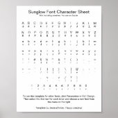 Zazzle V1.2: Langsamer Schriftart Poster (Vorne)