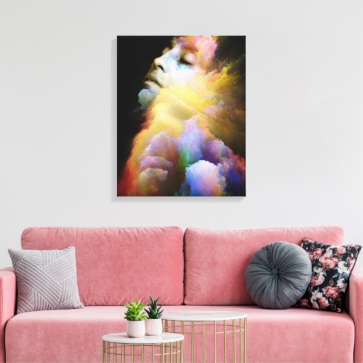 Zazzle Woman Leinwand (Insitu (Wohnzimmer))