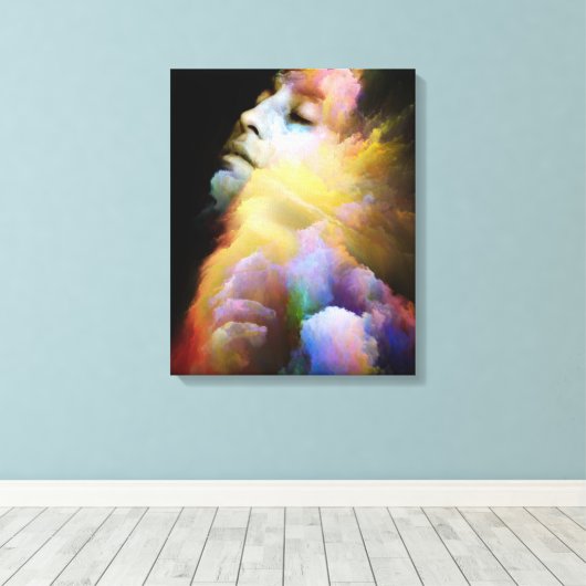 Zazzle Woman Leinwand (Insitu (Holzboden))