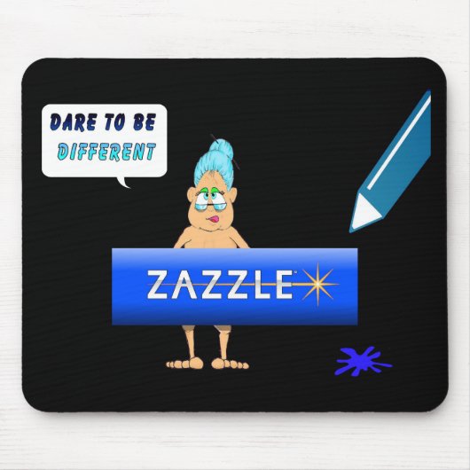 Zazzled herauf Gladys Mousepad (Vorne)