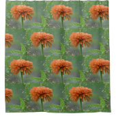 Zazzled Zinnia Duschvorhang (Vorderseite)