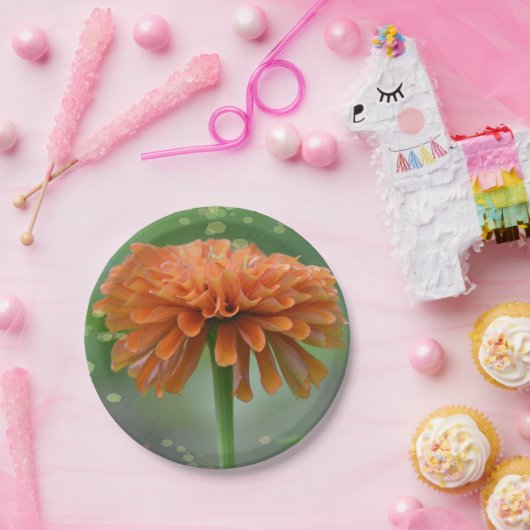 Zazzled Zinnia Papierplatte Pappteller (Party)