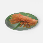 Zazzled Zinnia Papierplatte Pappteller (Schrägansicht)