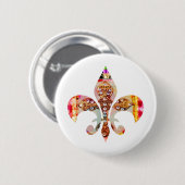 ZazzleRocks: Lilien-Reihe Button (Vorne & Hinten)