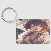 Zazzles trendige, einzigartige Acrylic Schlüsselan Schlüsselanhänger (Rückseite)