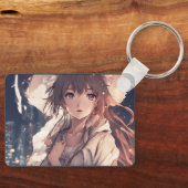 Zazzles trendige, einzigartige Acrylic Schlüsselan Schlüsselanhänger (Vorderseite)