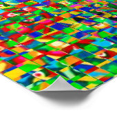 Zazzling-Regenwaldmuster Poster (Ecke)