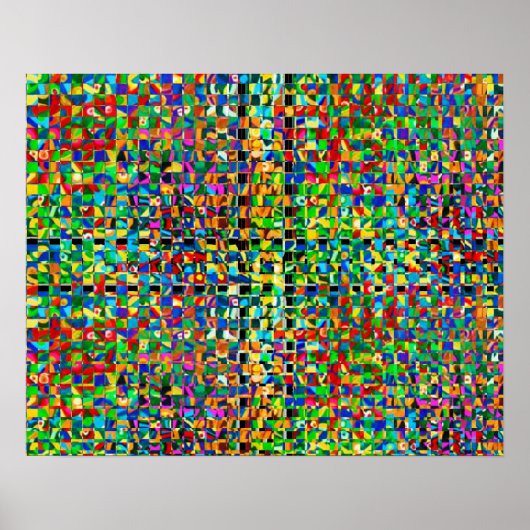 Zazzling-Regenwaldmuster Poster (Vorne)