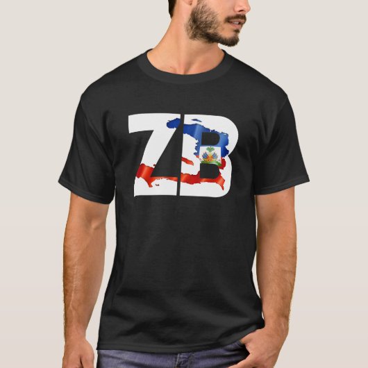 ZB aka Zoe Boy Haitian Flag T-Shirt (Vorderseite)