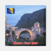 zBA009 MOSTAR STARI MOST Bosnien und Herzegowina, Magnet (Vorne)