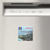 zBB009 BRIDGETOWN, Luftsicht, Barbados, Kühlschran Magnet (In Situ (Geschirrspüler))