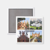 zBD008 DHAKA, Bangladesch, Asien, Kühlschrank Magnet (Vorderseite/Rückseite)