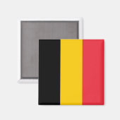 zBE001 BELGIAN FLAG Belgium - Fridge Magnet (Vorderseite/Rückseite)