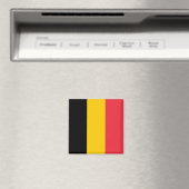 zBE001 BELGIAN FLAG Belgium - Fridge Magnet (In Situ (Geschirrspüler))