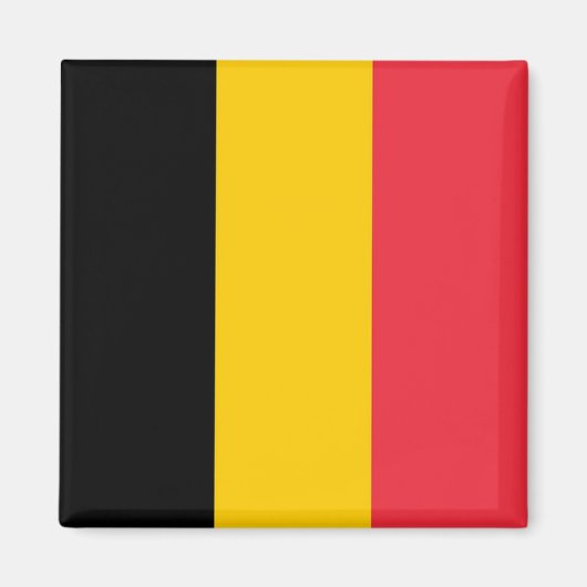 zBE001 BELGIAN FLAG Belgium - Fridge Magnet (Vorne)