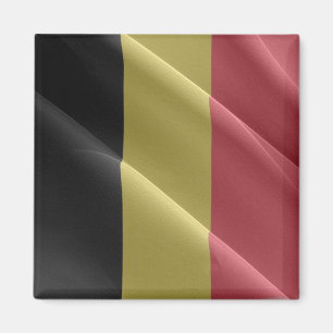 zBE002 BELGIAN waving FLAG Belgien - Kühlschrank Magnet