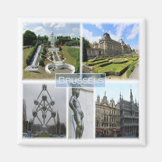 zBE005 BRUSSELS, Manneken Pis, Belgium, Fridge Magnet (Vorne)