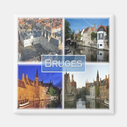 zBE007 BRUGES Belgien, Kühlschrank Magnet (Vorne)