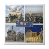 zBE008 ANTWERP Belgien, Keramik Tile Fliese (Vorderseite)