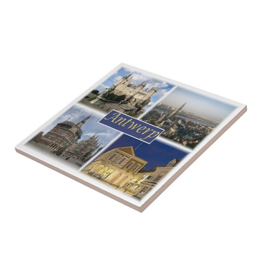 zBE008 ANTWERP Belgien, Keramik Tile Fliese (Seite)