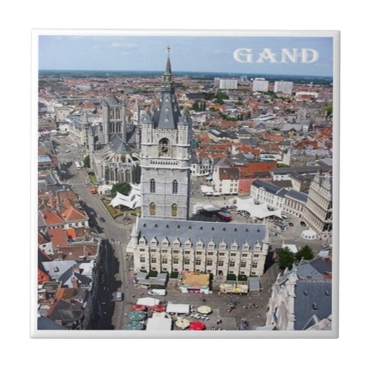 zBE011 GHENT Belgien, Fliese (Vorderseite)