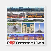 zBE013 BRÜSSEL BRUXELLES Belgien, Kühlschrank Magnet (Vorne)