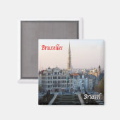 zBE031 BRÜSSEL BRUXELLES panorama Belgien Kühlschr Magnet (Vorderseite/Rückseite)